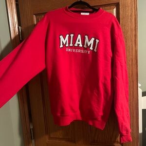 Miami University Crew Neck Red
